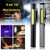 Linterna LED Recargable USB Mini Portátil Para Trabajo Emergencias Exteriores Impermeable Con Imán Y Clip De Bolígrafo - details 0