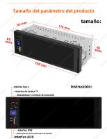 Radio De Coche Universal 1DIN 6.86 Pulgadas Carplay MP5 Android Auto FM BT USB Para Hyundai Toyota Kia Nissan Suzuki Con Pantalla Táctil Y GPS Integrado - details 12