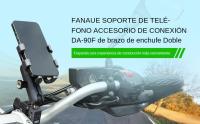 Soporte De Teléfono Para Motocicleta FANAUE De Aluminio Anti-Robo Con Adaptador De 1'' Y Mano Doble De 25mm Para RAM Mounts - details 0