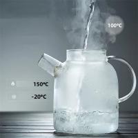TEPODRA 1/1.8L Juguete De Vidrio Transparente Con Tapa De Bambú Tejado Resistente Al Calor Juguete De Vidrio Grueso Puer Kettle - details 7