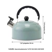Hervidor De Agua Eléctrico De Acero Inoxidable 3L Para El Hogar Con Fondo Plano Y Silbato Para Té Y Café Fabricado En China - details 1