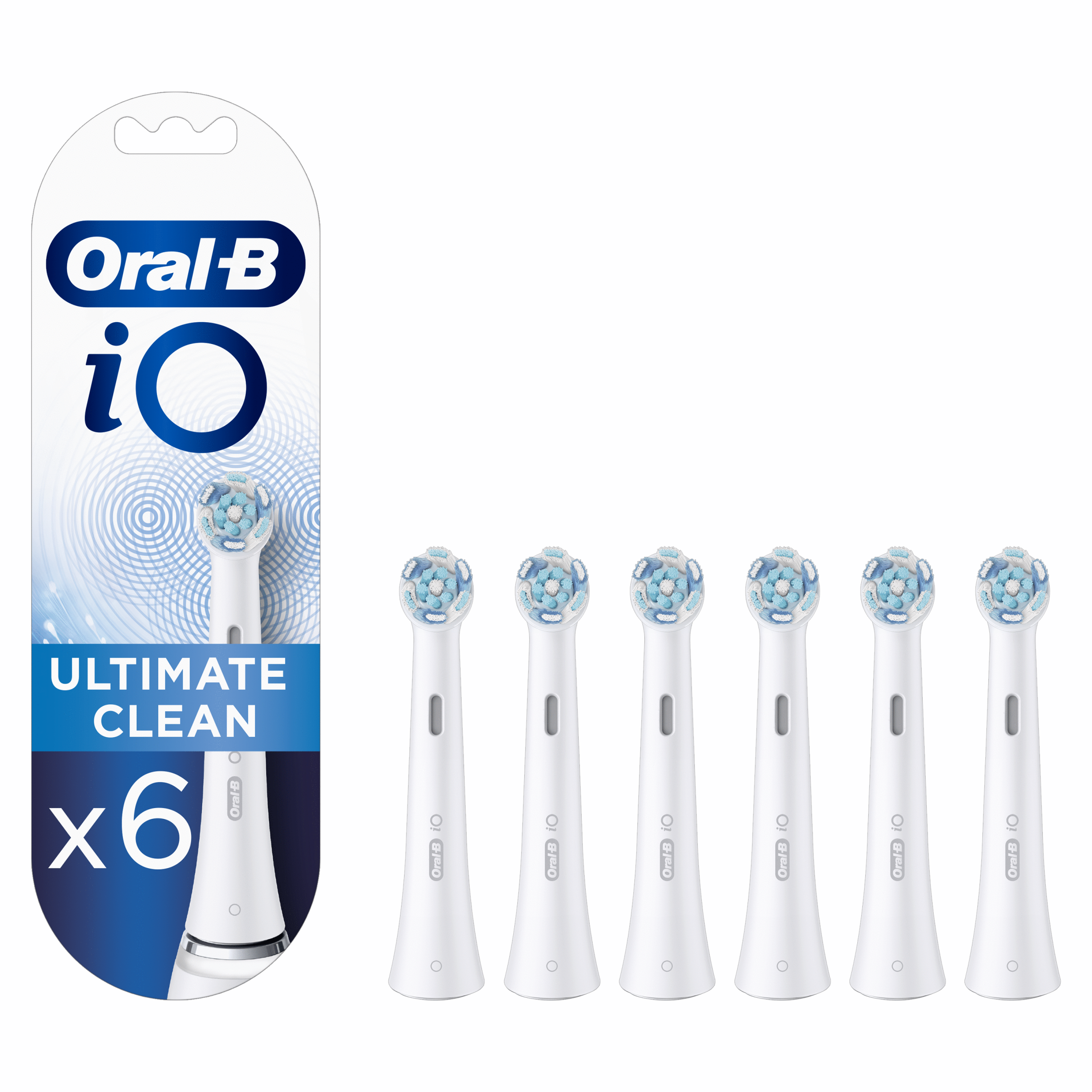 Oral-B iO Ultimate Clean cabezal de recambio para cepillo de dientes eléctrico pack de 4 y 6 unidades, Producto Europeo con Garantía Oficial.