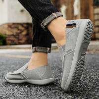 Zapatos De Lona Grandes Para Hombres Zapatillas Casuales Transpirables Con Cordones De Goma Bajo Tacón Para Adultos - details 13