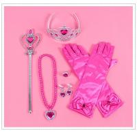Accesorios De Cosplay Para Niñas Corona Varita Collar Peluca Guantes De Anna Elsa De Frozen Belle Cinderella Disfraz De Princesa Para Niñas - details 4