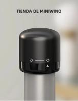 Tapa De Vino De Acero Inoxidable Pulido Premium Con Marcador De Fecha Y Tapa De Plástico Para Botella De Vino Tinto - details 6