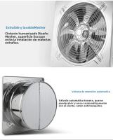 Ventilador De Extractor De Acero Inoxidable Para Baño Y Cocina 6'' 7'' 8'' Con Tubo De Ventilación Adecuado Para Toilette Y Ventana - details 12