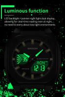 Reloj Deportivo Para Hombre SANDA Impermeable Con Pantalla Dual Luz Luminosa Militar Cuarzo Reloj Digital De Lujo Con Calendario Completo Resistente Al Choque - details 9