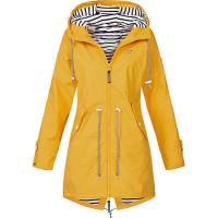 Chaqueta De Montañismo Para Mujer 2025 Impermeable Y Resistente Al Viento Con Capucha Y Cierre De Cremallera Larga Para Exterior - details 6