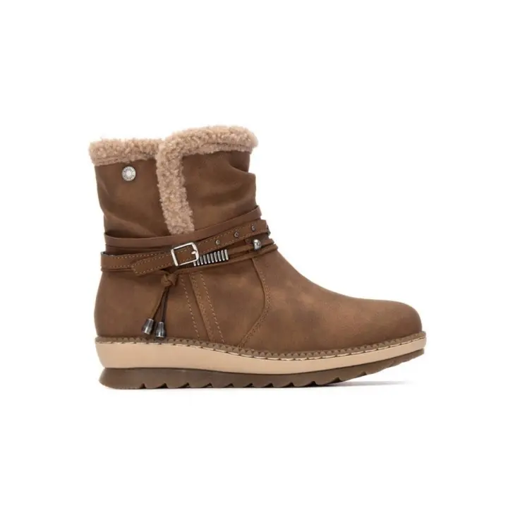 Botines Planos Refresh 173250 Mujer Camel - 1