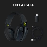 Logitech G G435 Auriculares Inalámbricos LIGHTSPEED para Gaming | Ligeros | Micrófono Integrado | Batería de 18 Horas | Compatible con Dolby Atmos | Bluetooth | PC, PS4, PS5, PlayStation 5 / 4, Nintendo Switch/Switch 2 SW2 - Colores: Negro, Azul o Blanco - details 3
