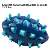 Juguete De Masticar Para Perros Grande Y Mediano Bola De Rugby De Goma Suave Resistente a Mordeduras Y Adecuado Para Juego De Sonidos - details 4