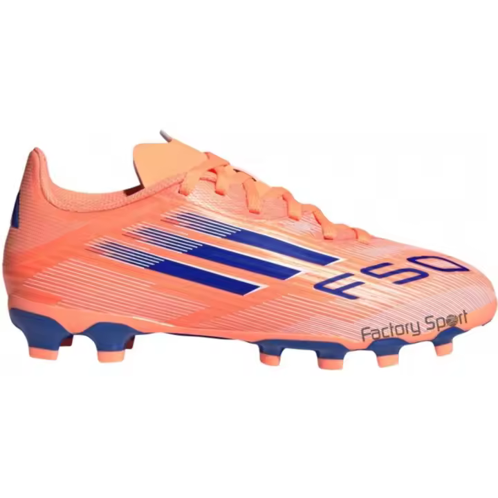 ADIDAS F50 CLUB FG/MG TACO NARANJA/AZUL PARA NIÑOS - 1