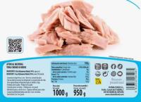 Dunia - Atún al natural en bolsa tipo pouch 1 kg (900 g escurrido), 95% atún sin aceite, libre de aditivos y conservantes, apto para congelar - details 1