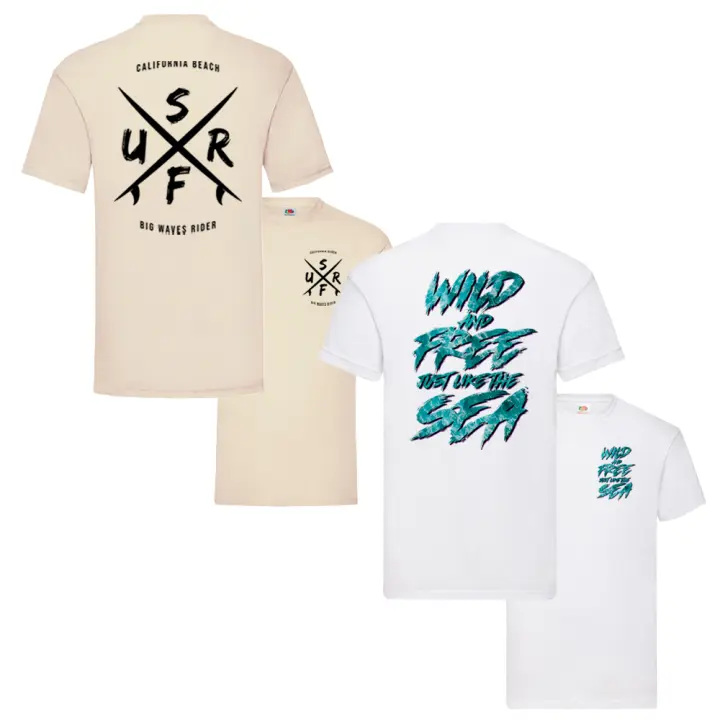 Fruit Of The Loom Pack 2 Camisetas Básicas Algodón 165 G/m² Diseño Summer - 1