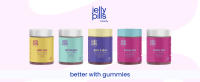 Jelly Pills Gominolas de Colágeno 500 mg + Resveratrol 50 mg + Ácido Hialurónico + Coenzima Q10 + Vitaminas C y E - 60 Gummies - Sin Azúcares Añadidos - Sabor Fresa Natural - details 0