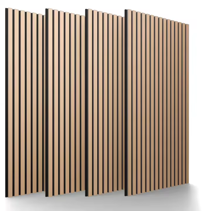 AREBOS Panel acústico 120 x 60 cm de lamas, efecto madera, aislamiento de sonido - 1