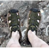 Zapatillas De Playa Para Hombre Cuero Antideslizante Casual Aumento De Altura Cómodas Zapatillas Deportivas Hombre Sandalias De Verano - details 54