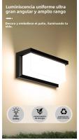 Lámpara De Pared LED Impermeable IP65 Con Sensor De Movimiento PIR Para Exterior Iluminación Decorativa Para Porche Balcón Jardín AC85-265V Moderna - details 4