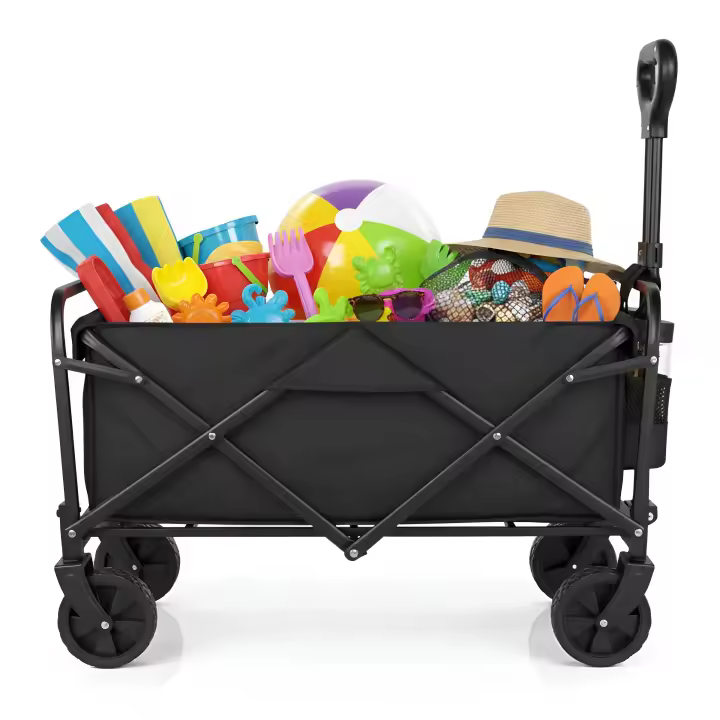 Carro de Multiusos Plegable Playa Nyana Home | Carrito de Transporte para Playa, Camping y Jardín | 70 kg o 150 kg | Ruedas Giratorias 360° | Plegado Compacto - 1