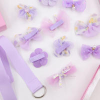 Set De 11 Clips De Cabello Con Encaje Y Plumas Para Bebés Niñas Con Borlas Alas Plateadas Y Barretas De Flor De Perla Almacenamiento De Cinturón Uso Diario Para Niñas - details 3
