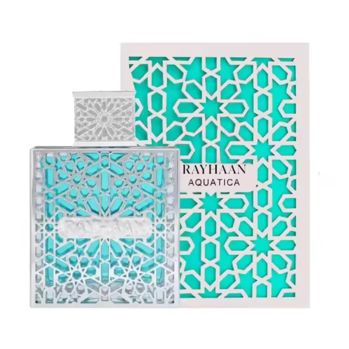 Aquatica de Rayhaan es una fragancia masculina fresca, exótica y sorprendentemente gourmand, pensada para hombres que buscan un aroma diferente, moderno y con personalidad. - 1