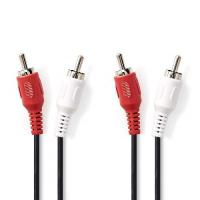 Banner - Cable de audio estereo 2x RCA macho a 2x RCA macho