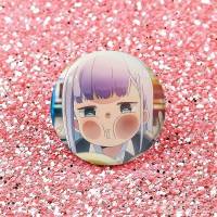 Broches Redondos De Anime Aharen-san Wa Hakarenai Para Bolsos Accesorios De Pin De Lapel De Plata De Tinplate Souvenir De Japón Estilo Animal - details 4