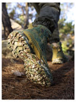 Botas De Trabajo Para Hombre De Cuero De Alta Calidad Botas De Combate Deserticas Antideslizantes Para Senderismo Y Motocicleta - details 15