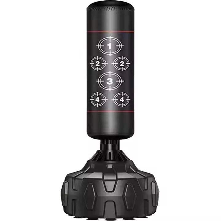 ALLINLIFE Saco de Boxeo de Pie para Adultos, 170cm Saco de Arena para Adultos MMA Karate Fitness Kickboxing, Resortes Amortiguador, Rellenable de Arena 80kg /Agua 50kg - 1