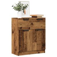 vidaXL Aparador de madera de ingeniería envejecida 60x30x70 cm en color Madera antigua/Roble artisan - details 0
