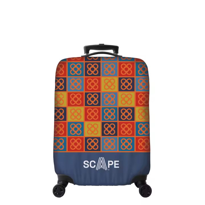 Scape Travel funda protectora de maleta talla S cuadrados - 1