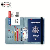 Bolsa De Pasaporte Con RFID De Cuero PU Multifuncional Para SIM Certificado Holster Clip Para Documentos Unisex - details 2