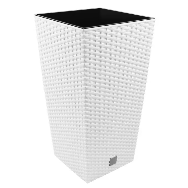 Prosperplast Maceta Alta Cuadrada 19 L Rato Square Plástico Blanco - 1