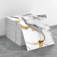 Pegatinas De Pared Autoadhesivas De Aluminio Imitación De Azulejo Para Cocina Y Baño Decoración Antihumedad Patrón De Marmol PVC - details 15