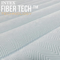 INTEX - Colchón hinchable Deluxe Premium Comfort doble, 152x203x46 cm, tecnología Fiber-Tech, bomba de aire incorporada, sistema inflado y desinflado, bolsa almacenaje, camas de aire, colchones hinchables, camping, cama matrimonio, habitación invitados - details 5