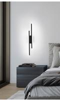 Lámpara De Pared Moderna LED Nordic 12W Negra Con Sombrilla De Acrílico Iluminación Dual Para Cocina Comedor Dormitorio - details 8