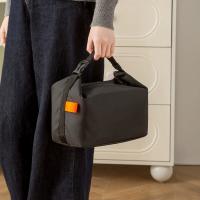 Bolsa De Almuerzo Portátil De Tela Oxford Minimalista Con Aislamiento De Aluminio Para Escuela Trabajo Picnics Al Aire Libre - details 6
