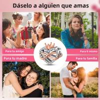 Beadas De Corazón Colorido En Plata Para Joyería De Pulsera Y Collar Con Encanto Para Chicos Y Chicas Accesorios De Moda Irregular - details 166