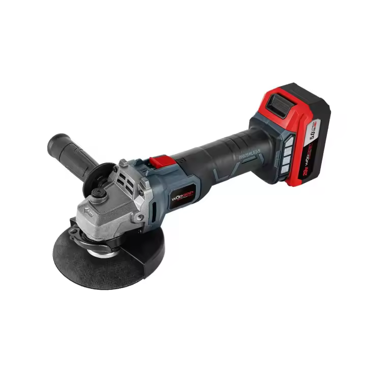 Amoladora Brushless 115mm Worgrip 20V con batería 5.0Ah - Incluye Maletín con accesorios - 1