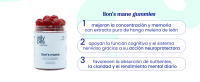 Jelly Pills Gominolas de Melena de León con Pimienta Negra - Fuente de Hongos Funcionales - 70 Gummies Veganas - Sin Azúcares Añadidos - Sabor Bayas Natural - Memoria y Concentración - details 1