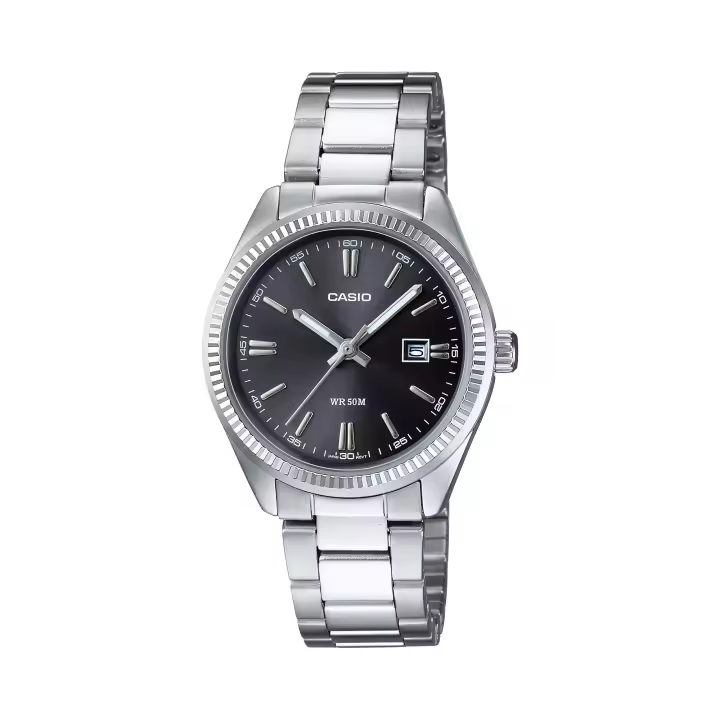 Casio Reloj Mujer Analogico Cuarzo con Correa de Acero inoxidable LTP-1302PD-1A1VEF - 1