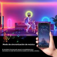 Fresnel LED RGB De Tira USB Luz Cambiante Bluetooth Control Remoto Música Sincronizada DIY Lámpara De Ambiente Para TV Pared Habitación Decoración De Hogar - details 2