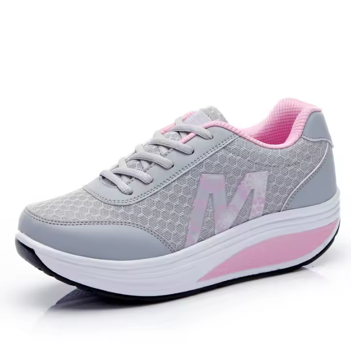 Zapatos de plataforma de malla para otoño e invierno 2025, zapatos de viaje para exteriores, zapatos deportivos para mujer MOV - 1