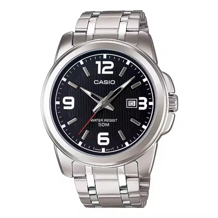 Casio Reloj Hombre Analogico Cuarzo con Correa de Acero inoxidable MTP-1314D-1AVDF - 1