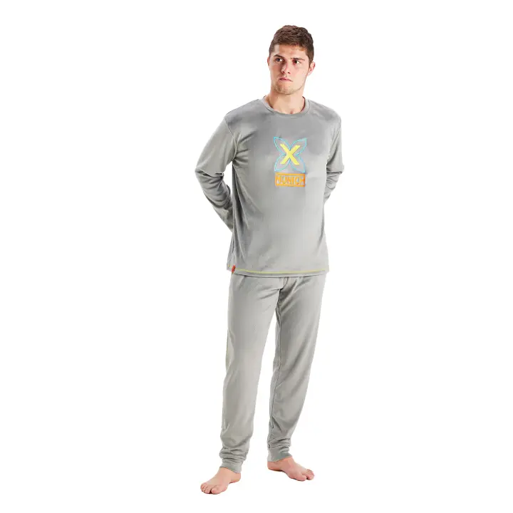 Munich-Pijama Hombre Terciopelo Manga Larga MU3 - 1