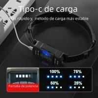 Linterna Frontal LED De Alta Potencia Con Sensor XPE+COB 7 Modos Para Pesca Y Cazalampara De Corbata Recargable Con Batería 18650 - details 22
