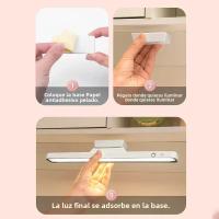 Lámpara De Escritorio LED Recargable Con Imán Y Control Remoto Luz Nocturna Dimmer Continuo Para Dormitorio Armario - details 11