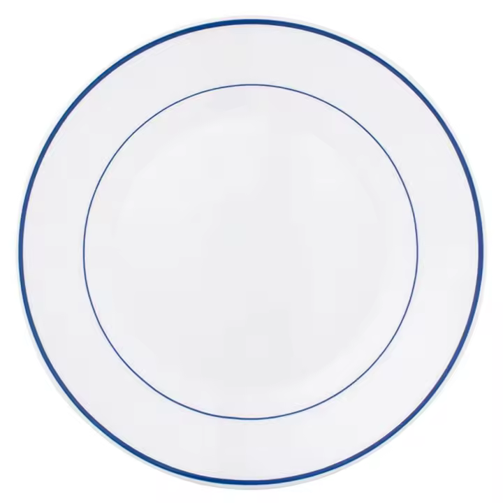 Arcoroc Set 6 Platos Postre Opal Rest. F/Azul 19,5CM Francia - 1