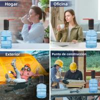 Bomba De Agua Portátil USB Para Botella Universal 2-5 Gallones Dispensador De Agua Eléctrico Material Plástico - details 9