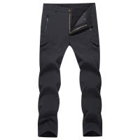 TACVASEN Pantalones De Trabajo De Piel De Ciervo Suave Para Hombre Invierno Impermeables Con Forro De Poliéster Y Spandex Multiple Bolsillos Para Acampar Senderismo Exteriores - details 1